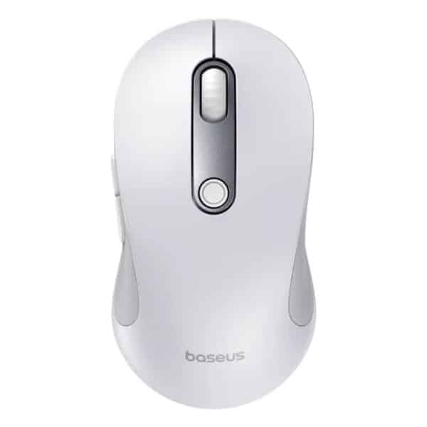 Baseus - Ασύρματο Ποντίκι F02 (B01055505211-01) - Bluetooth 5.0, 2.4G, 4000 DPI - Moon Λευκό