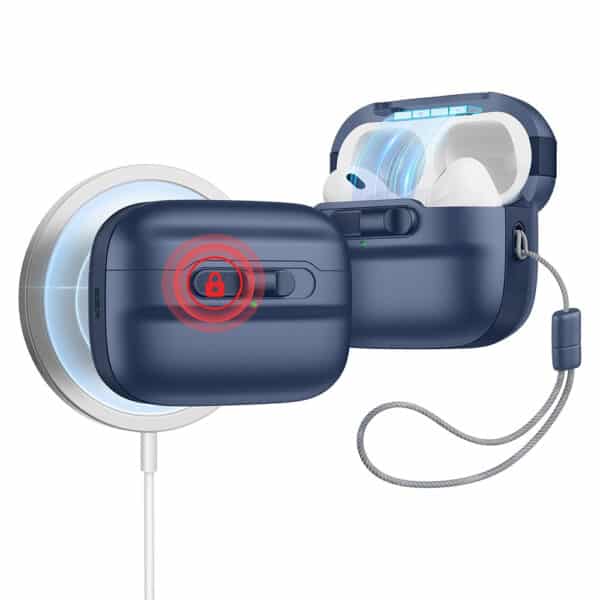 ESR - Pulse Magnetic HaloLock - Magsafe - Θήκη για Apple AirPods Pro 1 / 2 - Σκούρο Μπλε