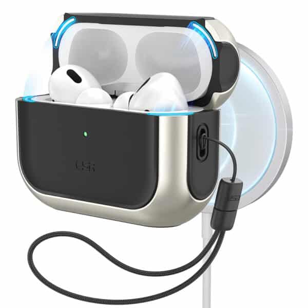 ESR - Orbit Hybrid HaloLock Magsafe - Θήκη Σιλικόνης για Apple AirPods Pro 1 / 2 - Titanium