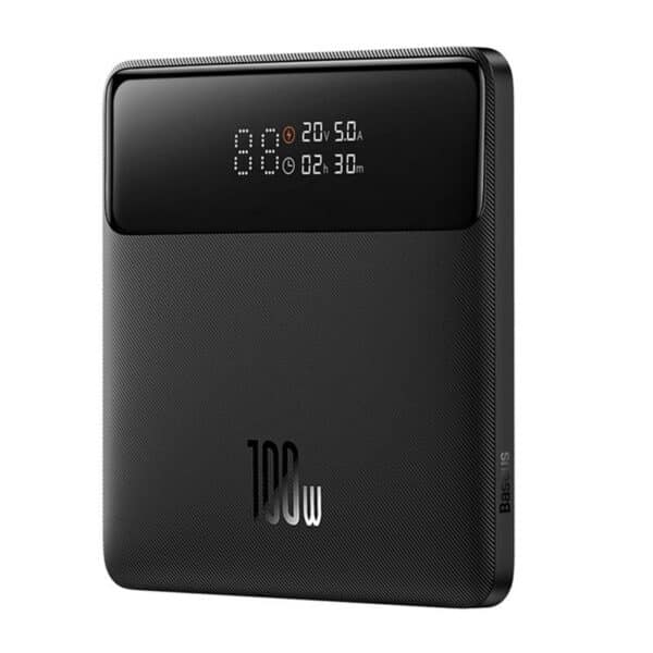 Baseus - Power Bank Blade HD (PPBL000301) - 2xUSB, 2xUSB-C, 20000mAh with Cable USB-C, Fast Charge, 100W - Μαύρο