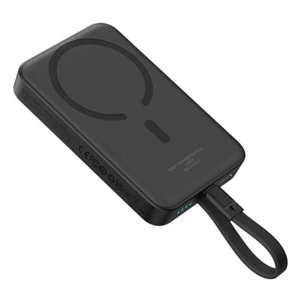 Baseus - Power Bank Magnetic Mini (P1002210B113-00) - MagSafe, 2x USB-C, Lightning, 30W, Fast Charge, 10000mAh - Μαύρο
