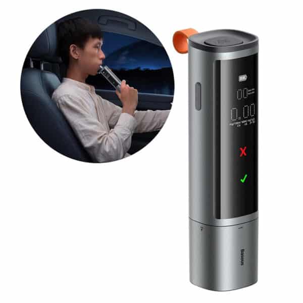 Baseus - Electronic Breathalyzer SafeJourney Pro Series (CRCX060014) - 470mAh, LCD Display, Type-C - Μαύρο