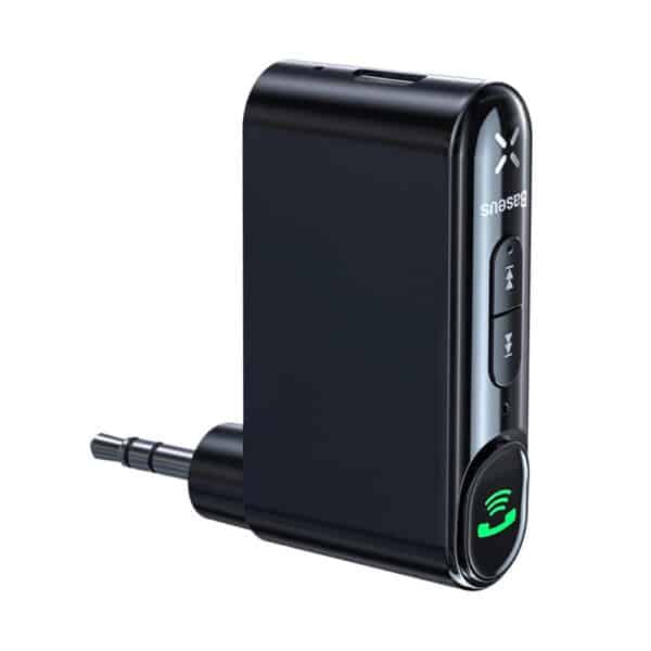 Baseus - Wireless Transmitter BSBA-02 (WXQY010001) - Bluetooth 5.0, Aux, 50Hz-20kHz, 145mAh, Micro-USB Charging Port - Μαύρο
