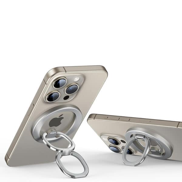 ESR - Phone Ring HaloLock Stand - Συμβατό με MagSafe, Foldable Feature, Magnetic - Natural Titanium