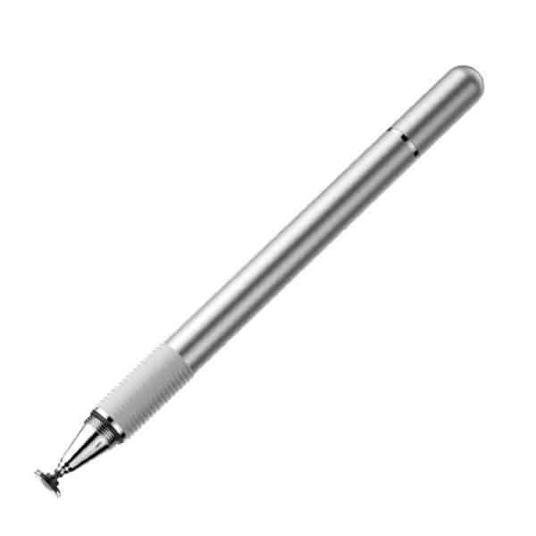 Baseus - Stylus Pen Golden Cudgel (ACPCL-0S) - Capacitive, with Precision Disc and Gel Pen, Συμβατό με iOS, Android - Ασημί