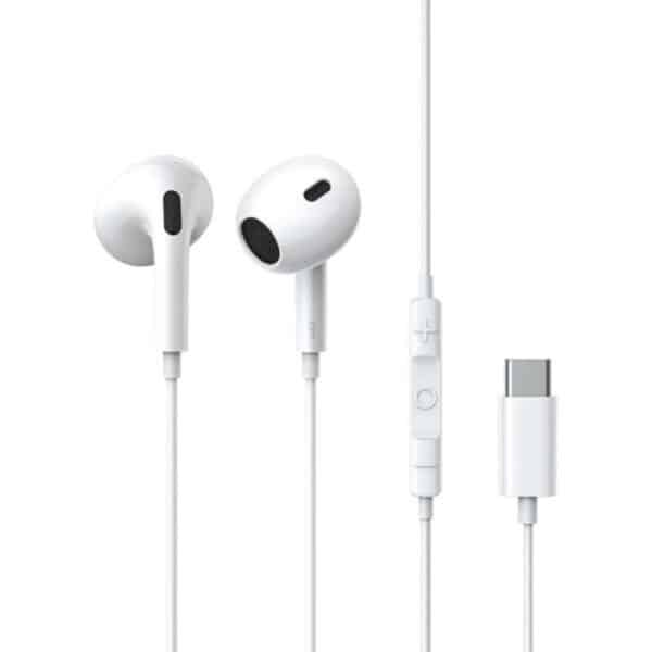 Baseus - Ενσύρματα Ακουστικά Encok CZ17 (A00170000213-Z1) - Type-C, half-in-ear, 1.1m, 20Hz-20kHz - Moon Λευκό