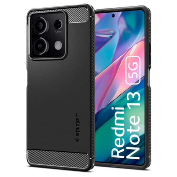 Spigen - Rugged Armor - Xiaomi Redmi Note 13 5G - Μαύρο