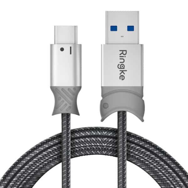 Ringke - Data Cable - USB to Type-C, 20cm - Γκρί