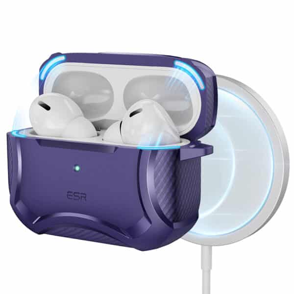 ESR - Cyber Armor Tough Case HaloLock - Apple AirPods Pro 1 / 2 - Μώβ