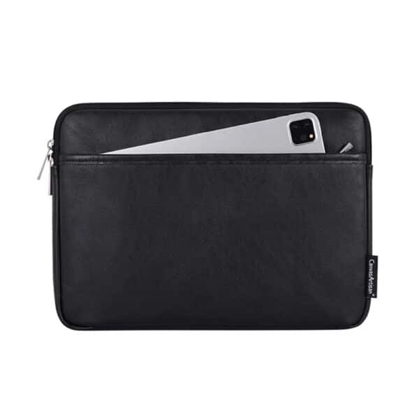 CanvasArtisan - Laptop Sleeve (L36-M06) - Θήκες 15"- 16", Zipper, Eco Leather - Μαύρο