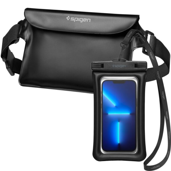 Spigen - Waterproof Waist Bag (A621) - με Impervious Phone Case, IPX8 - Μαύρο