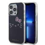 Hello Kitty - Hardcase IML Kitty Face (HKHCP15LHKHLK) - iPhone 15 Pro - Μαύρο
